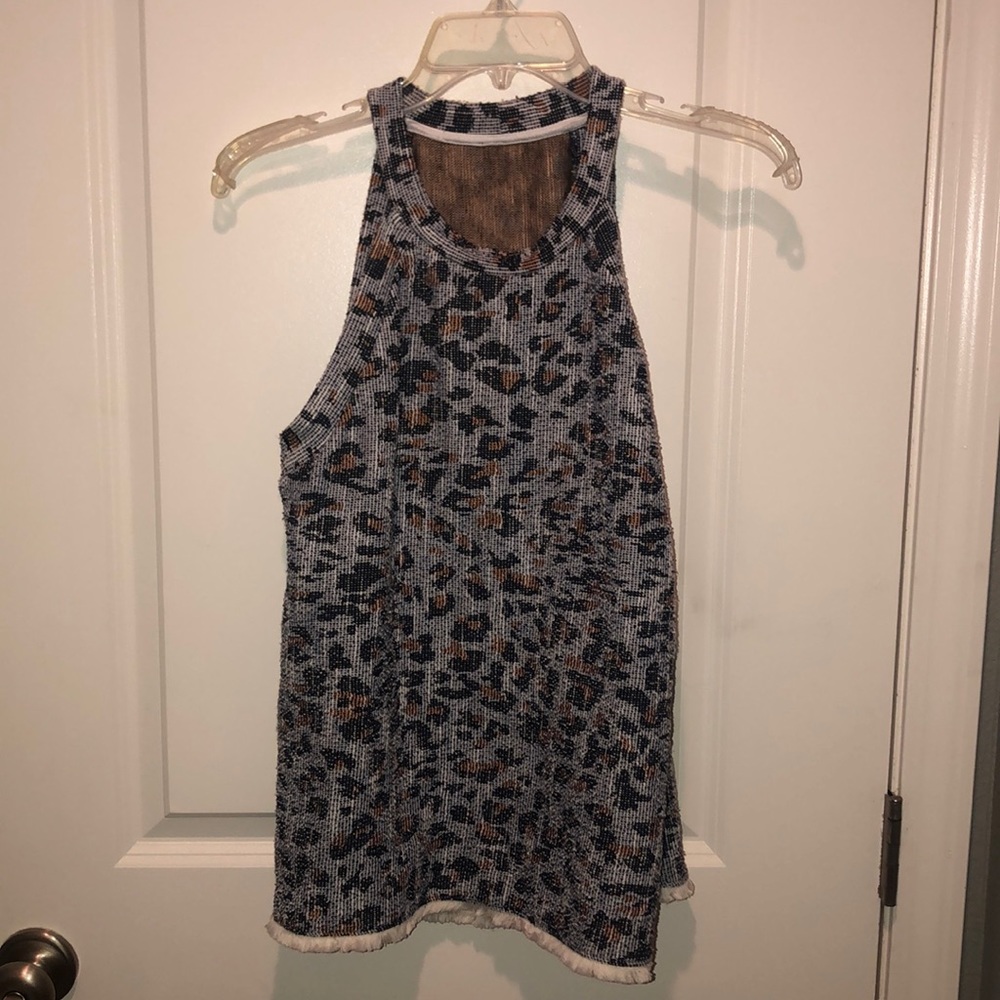 Anthropologie Cheetah Print Top